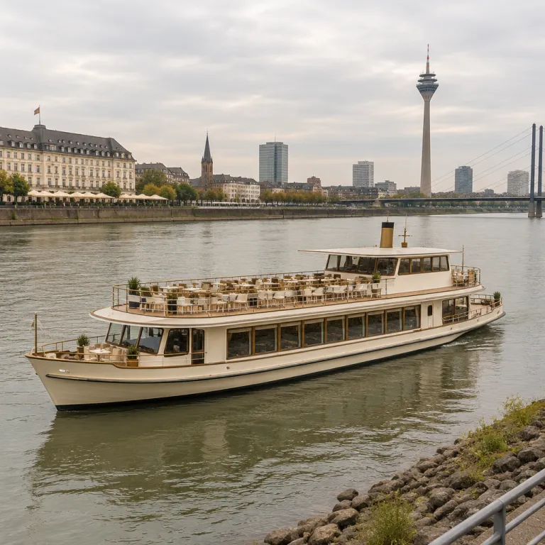 Düsseldorf Partyschiff: stilvoll feiern auf dem Rhein und das passende Hotel wählen